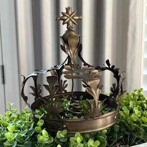 Restoration Hardware Bronze Crown Tree Topper